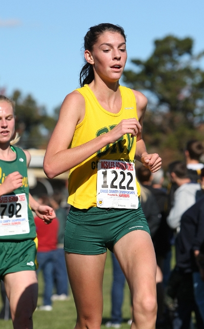 NCS XC D1 Girls-059.JPG - 2009 North Coast Section Cross Country Championships, Hayward High School, Hayward, California